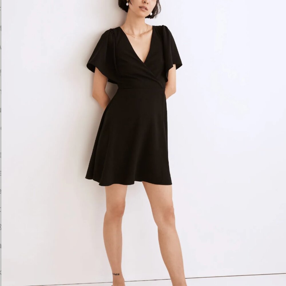 Madewell Cape-Sleeve Mini Dress